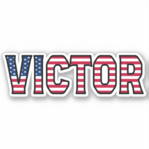 Victor Prénom USA Sticker Stickerset