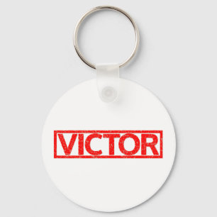 Victor Stamp Keychain