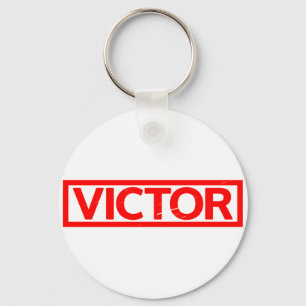 Victor Stamp Keychain