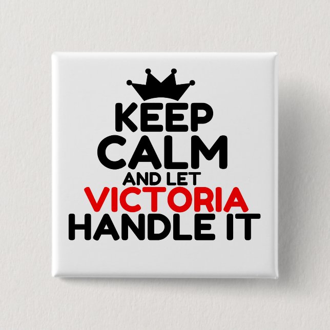VICTORIA 2 INCH SQUARE BUTTON (Front)