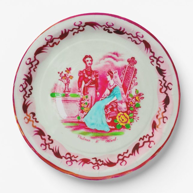 Victoria & Albert Disposable Party Plates (Front)
