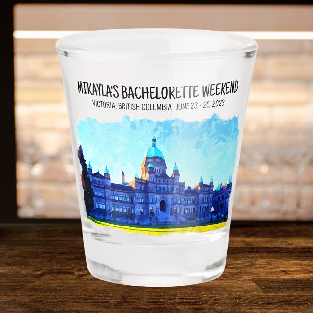 Victoria, British Columbia Bachelorette Weekend Shot Glass (Creator Uploaded)