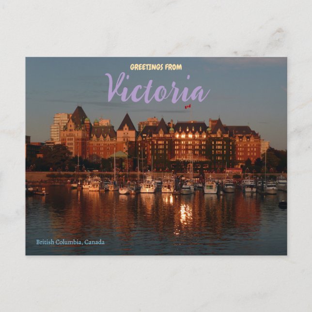 Victoria British Columbia Canada Postcard (Front)