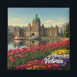 Victoria British Columbia Canada Travel Magnet<br><div class="desc">Victoria, the capital of British Columbia, is a charming coastal city located on the southern tip of Vancouver Island. Known for its British colonial heritage, lush gardens, and mild climate, Victoria offers a relaxed atmosphere with plenty of character. The city's centerpiece is the picturesque Inner Harbour, where visitors can stroll...</div>