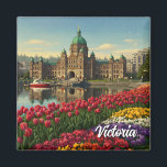 Victoria British Columbia Canada Travel Magnet<br><div class="desc">Victoria, the capital of British Columbia, is a charming coastal city located on the southern tip of Vancouver Island. Known for its British colonial heritage, lush gardens, and mild climate, Victoria offers a relaxed atmosphere with plenty of character. The city's centerpiece is the picturesque Inner Harbour, where visitors can stroll...</div>