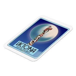 Victoria British Columbia Totem Pole. Magnet