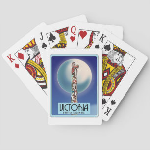 Victoria British Columbia Totem Pole. Playing Cards