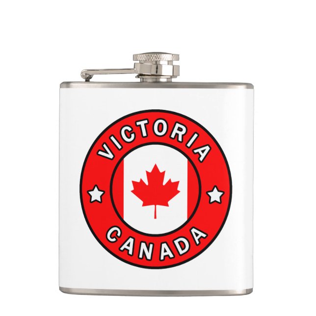 Victoria Canada Hip Flask (Front)