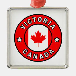 Victoria Canada Metal Ornament