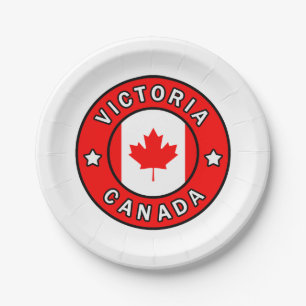 Victoria Canada Paper Plate