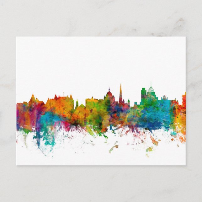 Victoria Canada Skyline Postcard (Front)