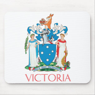 Victoria coat of arms mouse pad