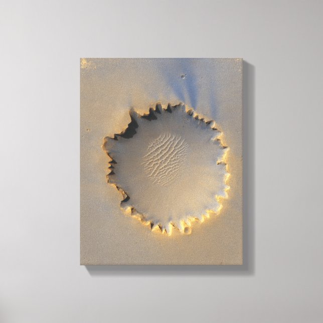 Victoria Crater on Mars Canvas Print (Front)