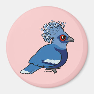Victoria Crowned Pigeon Magnet