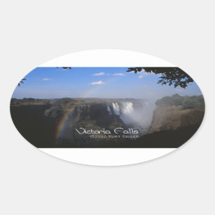 Victoria Fall 2 Oval Sticker