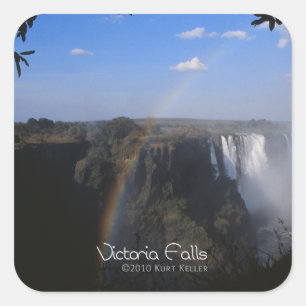 Victoria Fall 2 Square Sticker