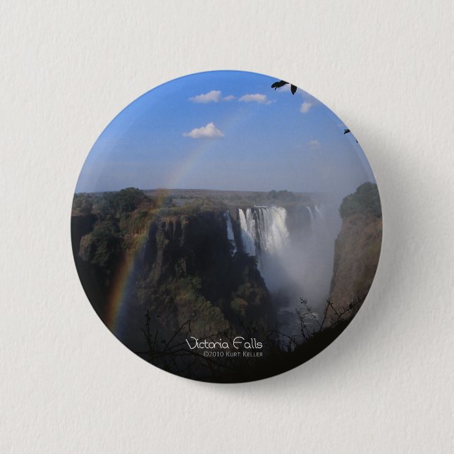Victoria Falls 2 2 Inch Round Button (Front)
