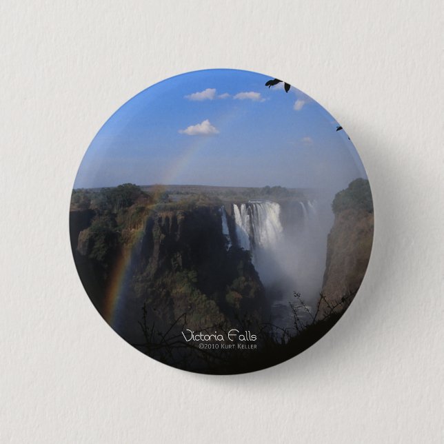Victoria Falls 2 Inch Round Button (Front)