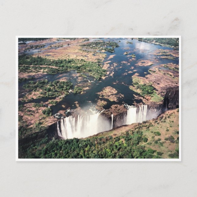 victoria falls aerial postcard (Front)