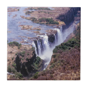 Victoria Falls aerial view - Zimbabwe, Africa Tile