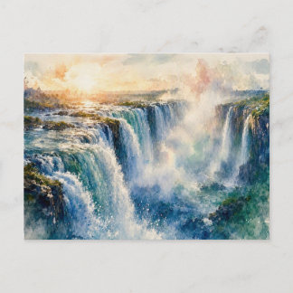 Victoria Falls at Sunset, Postcard