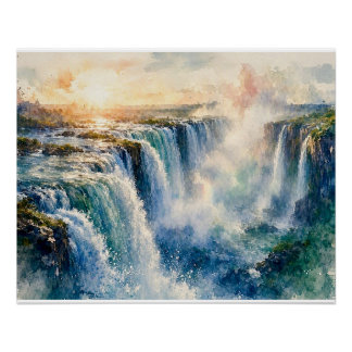 Victoria Falls at Sunset, Poster