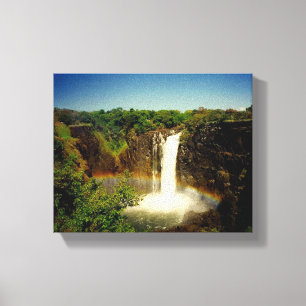 victoria falls rainbow canvas print