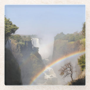Victoria Falls Rainbow Glass Coaster
