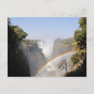 Victoria Falls Rainbow Photo Postcard