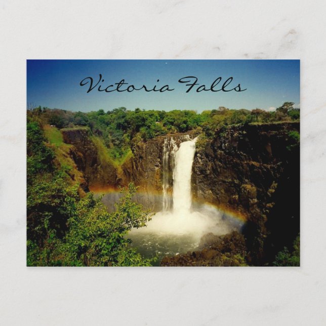 victoria falls rainbow postcard (Front)
