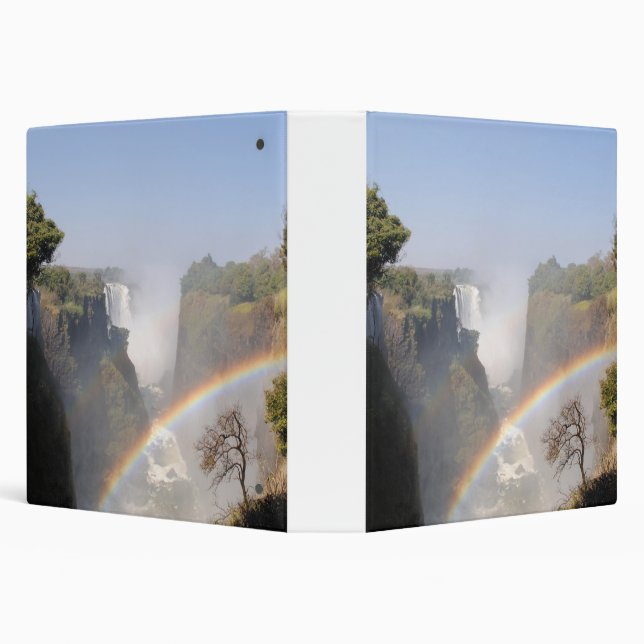 Victoria Falls Rainbow Waterfall Photo Binder (Background)