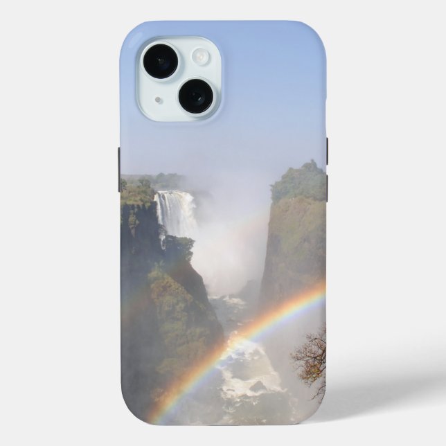 Victoria Falls Rainbow Waterfall Photo Case-Mate iPhone Case (Back)