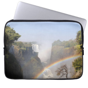 Victoria Falls Rainbow Waterfall Photo Laptop Sleeve