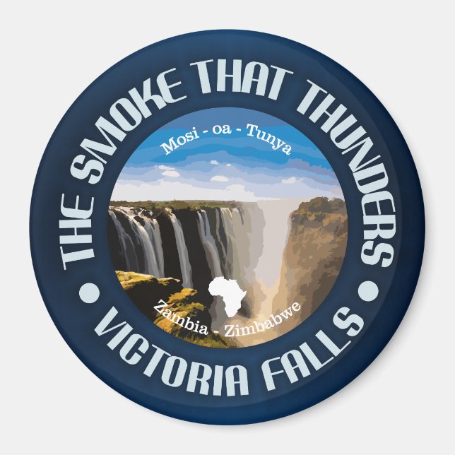 Victoria Falls (rd) Magnet (Front)