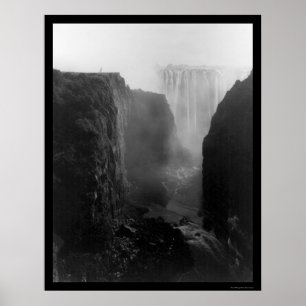 Victoria Falls Rhodesia 1902 Poster