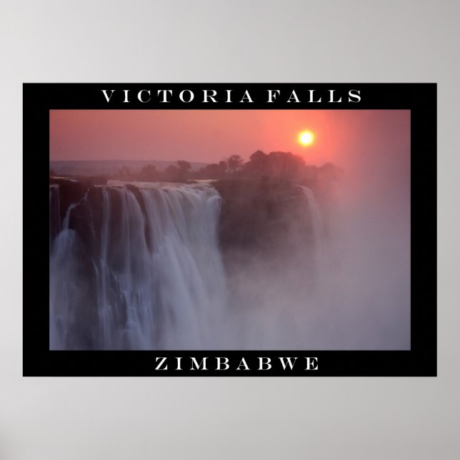 Victoria Falls Sunrise Poster (Front)