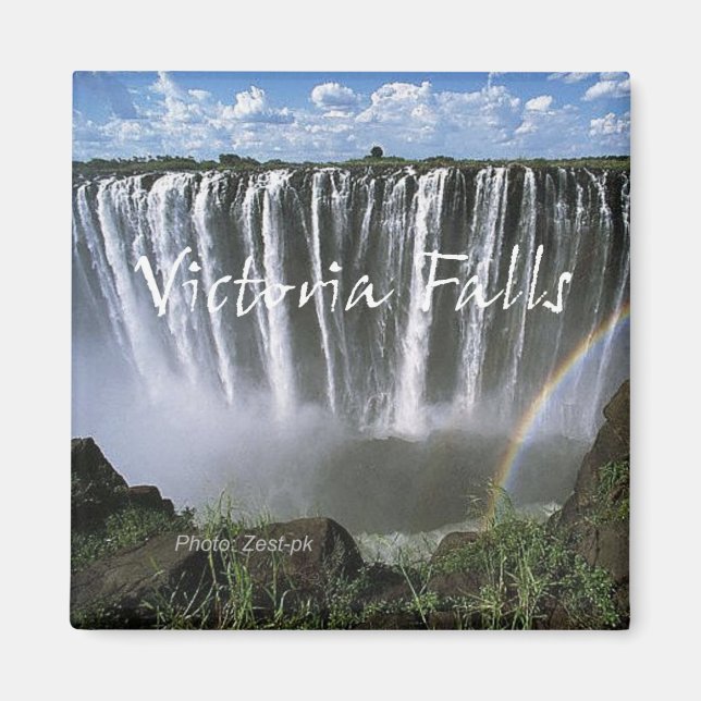 Victoria Falls Travel Souvenir Photo Frigo Magnet (Devant)