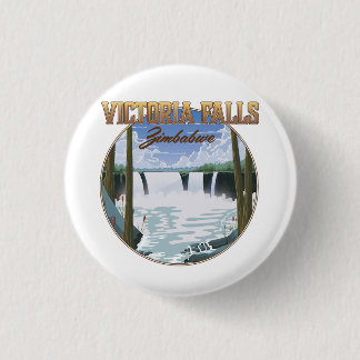 Victoria falls Zimbabwe 1 Inch Round Button