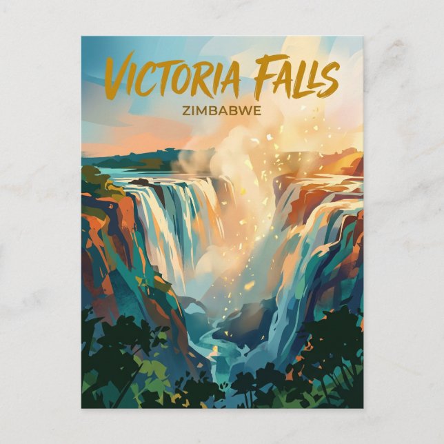 Victoria Falls Zimbabwe Postcard (Front)