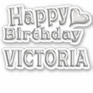 Victoria Happy Birthday Autocollants