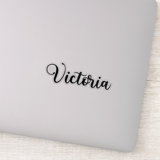 Victoria Name - Handwritten Calligraphy (Detail)