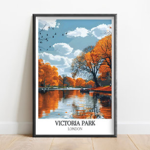 Victoria Park Poster- East London Park Print- Beth Poster