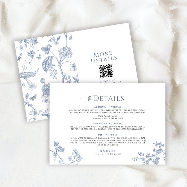 VICTORIA Regency Blue French Garden Details Card (Creator Uploaded)