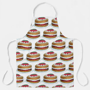 Victoria Sponge Cake British Food Baking Dessert Apron