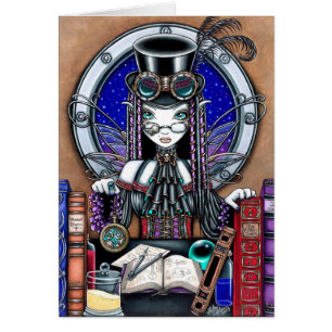 Victoria Steam Punk Faerie Card