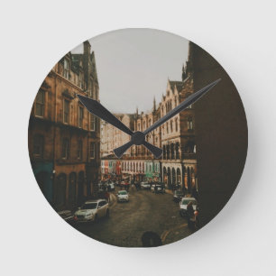 Victoria Street, Edinburgh, Scotland  Round Clock
