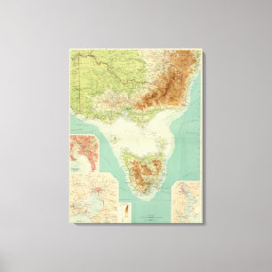 Victoria & Tasmania Canvas Print