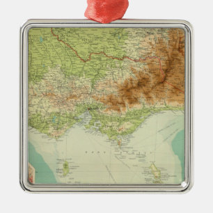 Victoria & Tasmania Metal Ornament