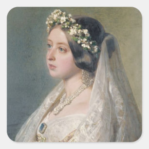 Victoria the Bride Square Sticker