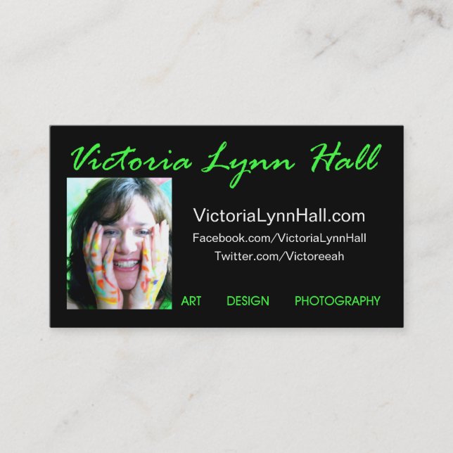 VictoriaLynnHall.com Business Cards (Front)